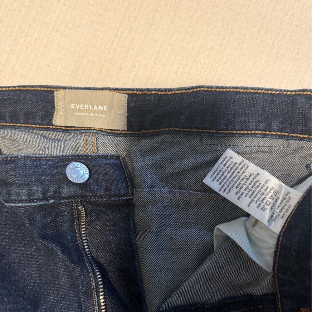 Everlane The Summer Barrel Jean Deep Sea Wash - Picture 5 of 6